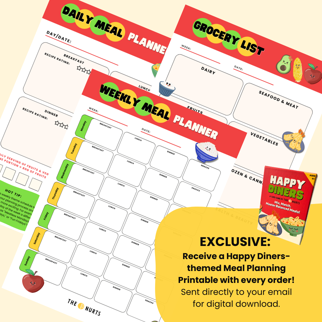 Meal Planning Printable (Happy Diners Theme)