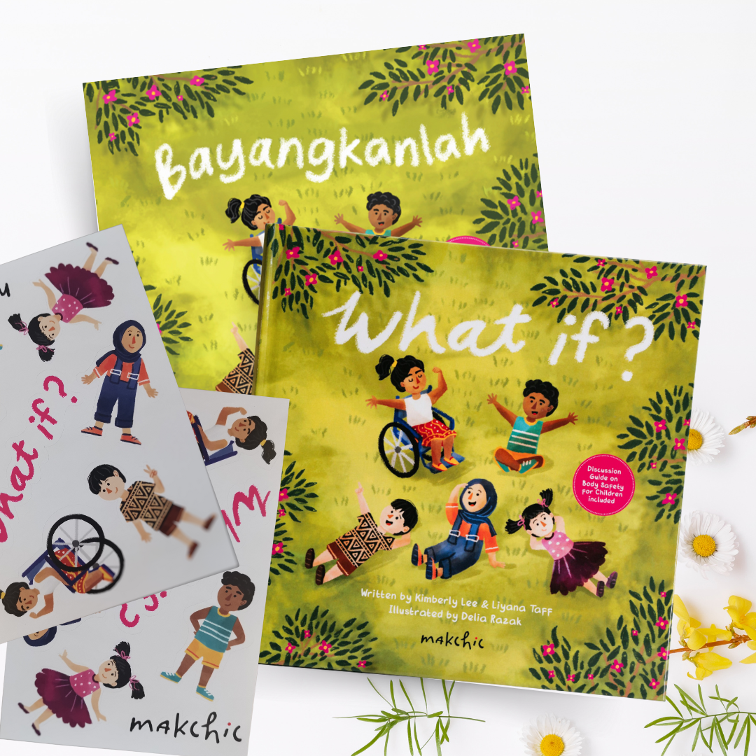 What If? by makchic (bilingual English-BM book set with Sticker Sheets)