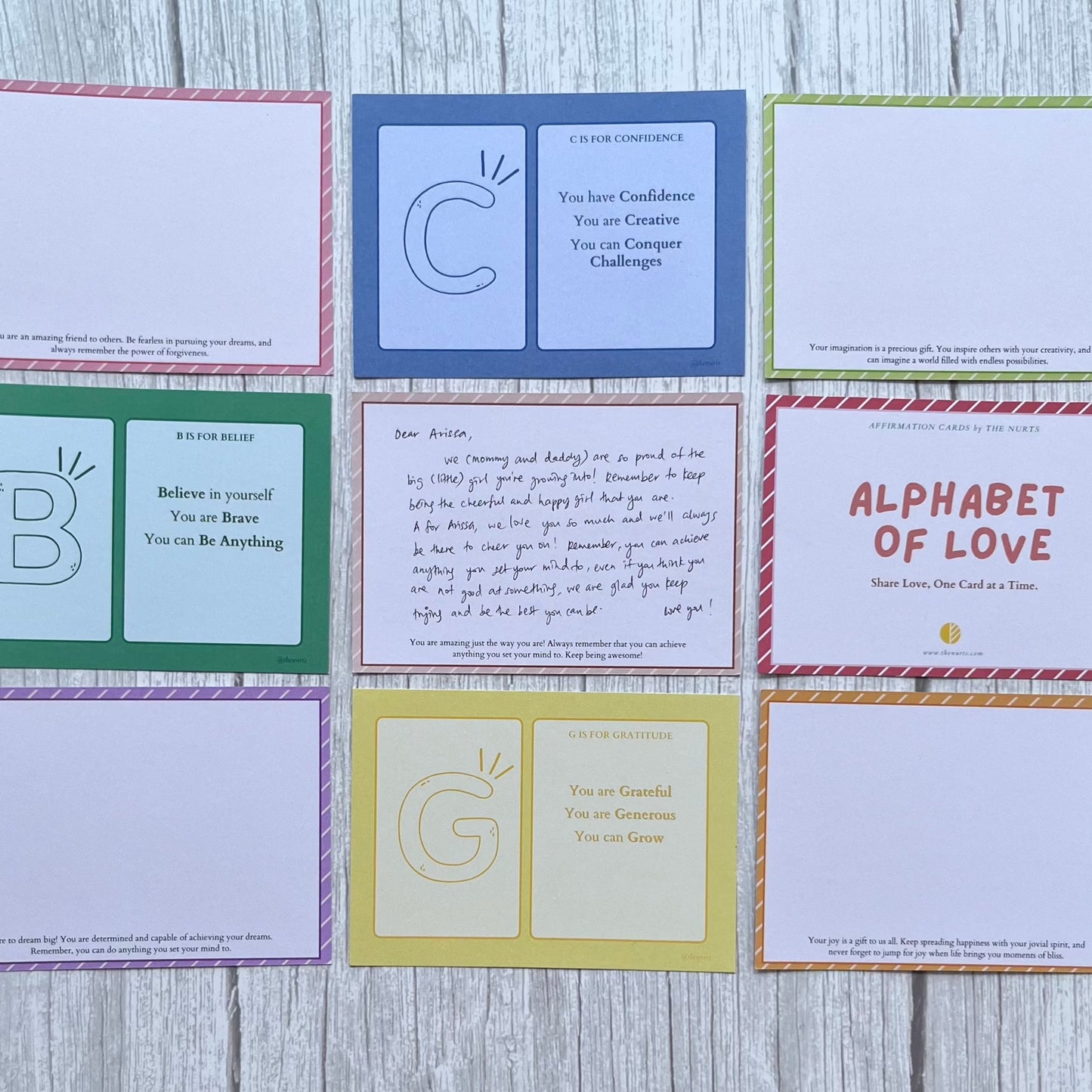 Alphabet of Love Affirmation Cards